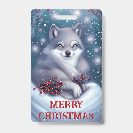 Weihnachtswolf - Abzeichen Ausweis
