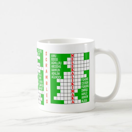 Weihnachtswort-Jagden Kaffeetasse