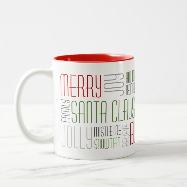 Weihnachtsworte Tasse - Holidayzfordayz (Links)