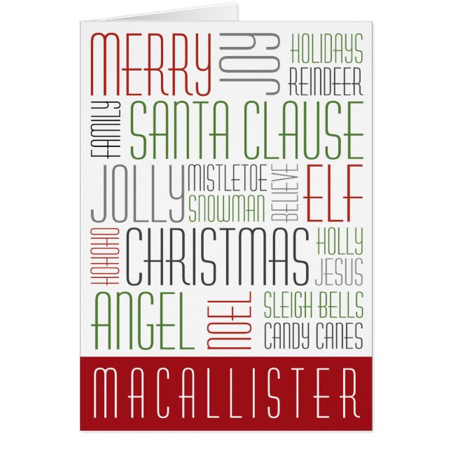 Weihnachtswörter (Vorne)