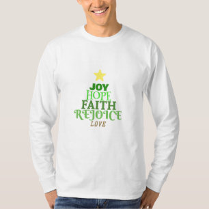 Weihnachtswörter Weihnachtsbaum T - Shirt