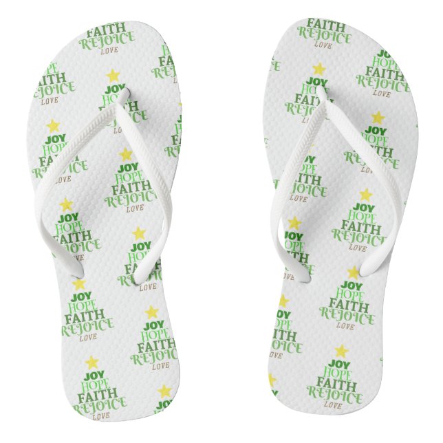 Weihnachtswörter Weihnachtsbaumpaare von Flip Flop (Fußbett)