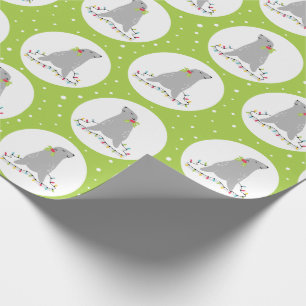 Weihnachtswrackpapier für niedliches Siegel Geschenkpapier