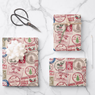 Weihnachtswrapper von North Pole aus dem Weihnacht Geschenkpapier Set