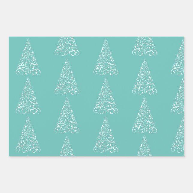 Weihnachtswrapping Paper Flat Sheet Set 3 Geschenkpapier Set (Vorderseite)