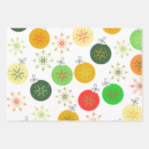 Weihnachtswrapping Paper Flat Sheet Set 3