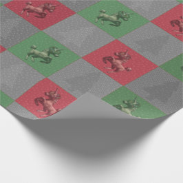 Weihnachtswrapping Paper (Grau) Geschenkpapier