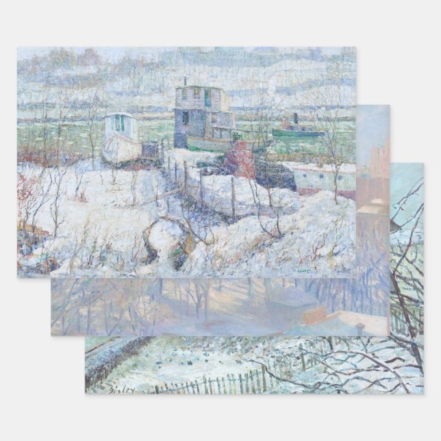 Weihnachtswrapping Paper NEW YORK & FRANCE Geschenkpapier Set (Set)