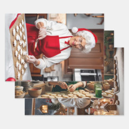 Weihnachtswrapping Paper Set 3 Geschenkpapier Set