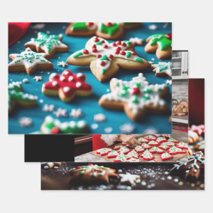 Weihnachtswrapping Paper Set 3 Geschenkpapier Set