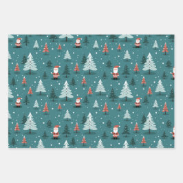 Weihnachtswrapping Paper Sheets Geschenkpapier Set