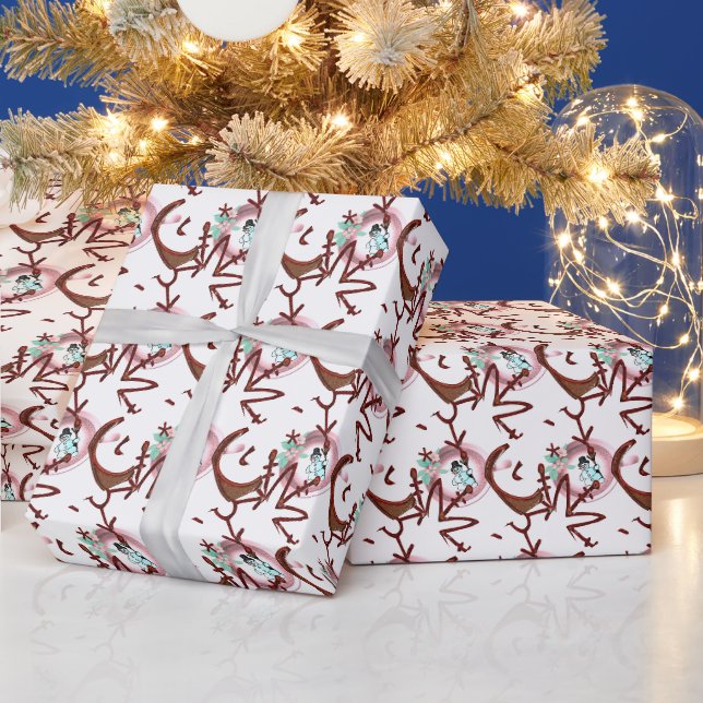 Weihnachtswrapping Paper Snowman Geschenkpapier (Feiertage)