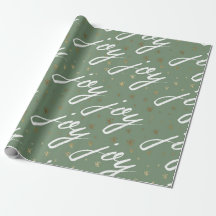 Weihnachtswrapping Paper von Green Joy Script