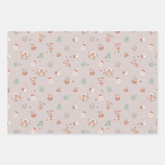 Weihnachtswrapping Papier 3 Blätter