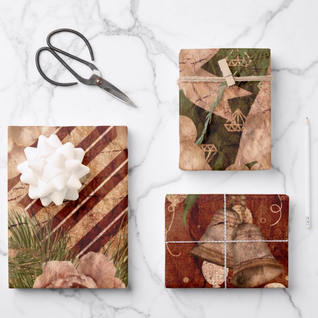 Weihnachtswrapping Papier Sheets (Vorderseite)
