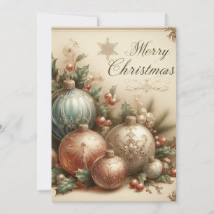 Weihnachtswunsch-Flachkarte Dankeskarte