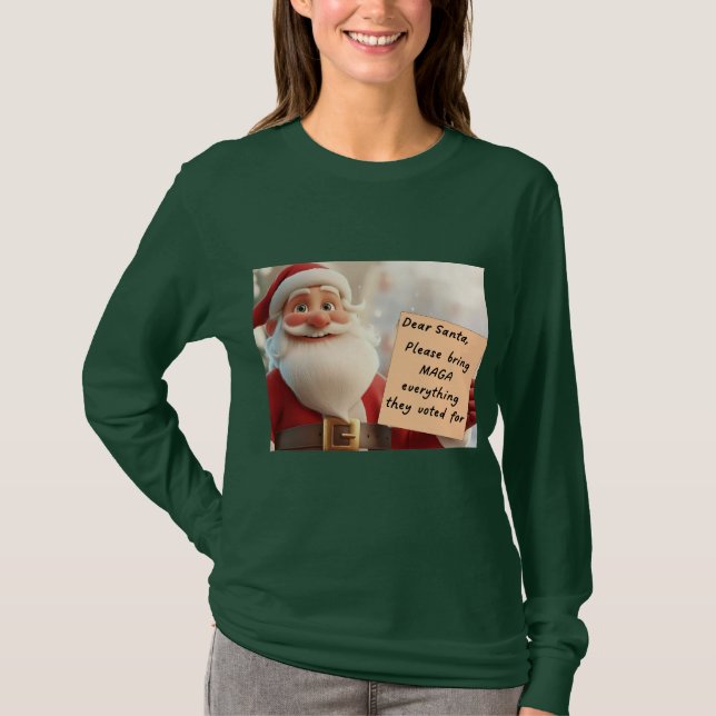 Weihnachtswunsch für MAGA T-Shirt (Vorderseite)