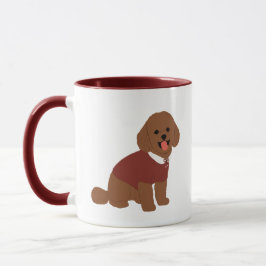 Weihnachtswunsch mit Poodle Tasse