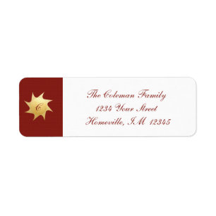 Weihnachtswünsche - Adressetiketten