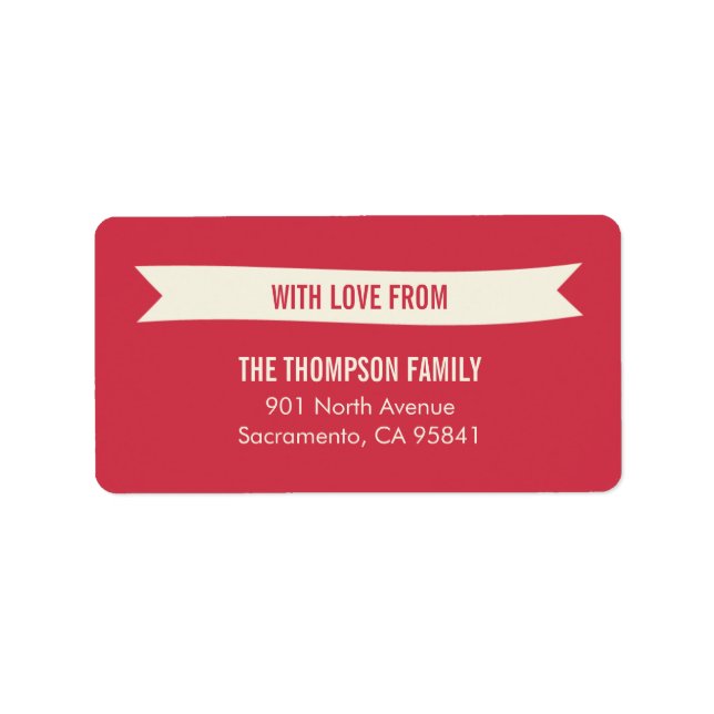 Weihnachtswünsche Adressetiketten (Vorne)