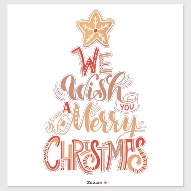 Weihnachtswünsche Aufkleber (Blatt)