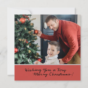 Weihnachtswünsche erstellen Sie Ihr eigenes Foto Feiertagskarte