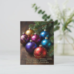 WEIHNACHTSWÜNSCHE FEIERTAGSKARTE