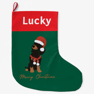 Weihnachtswünsche für personalisierte Dackel Großer Weihnachtsstrumpf