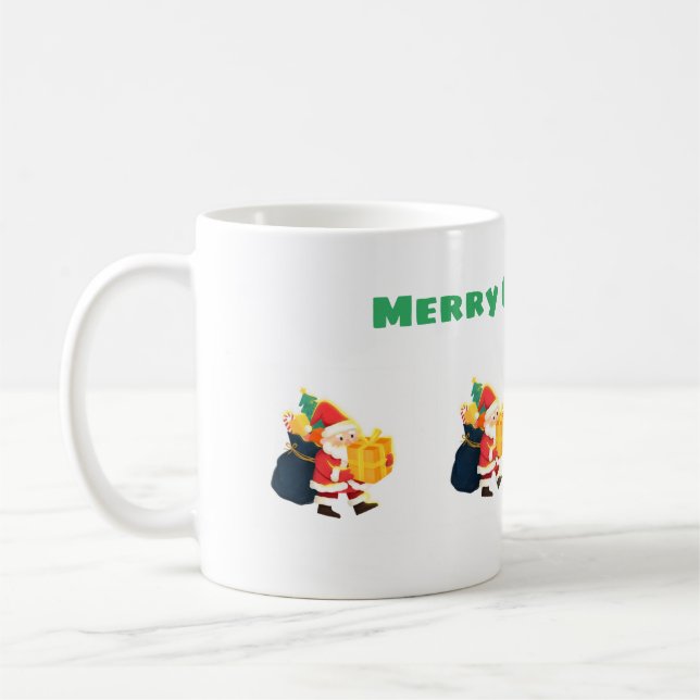 Weihnachtswünsche Gedruckte Classic-Cup Größe 11 o Kaffeetasse (Links)