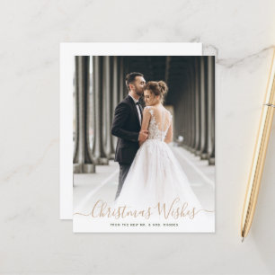 Weihnachtswünsche Hochzeitsankündigung
