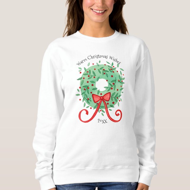 Weihnachtswünsche Jahr hinzufügen Sweatshirt (Vorderseite)