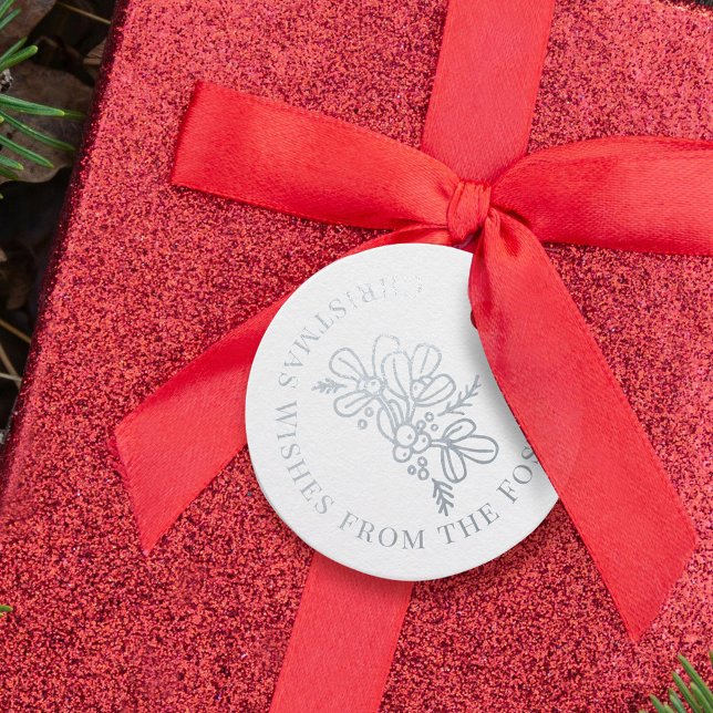 Weihnachtswünsche Mistletofolien zeichnend Gewohnh Geschenkanhänger (Von Creator hochgeladen)