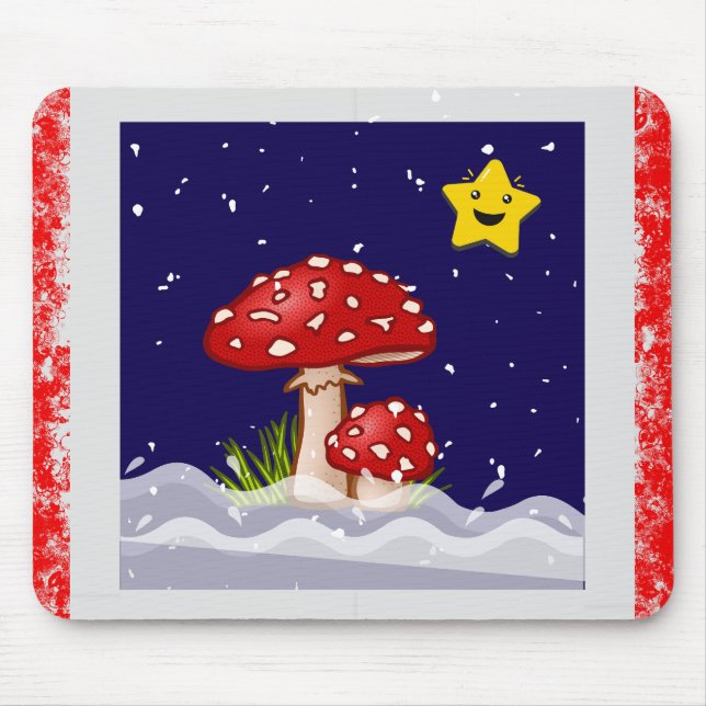 Weihnachtswünsche, Schneetage Mousepad (Vorne)