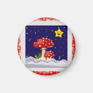 Weihnachtswünsche, schneitagen magnet