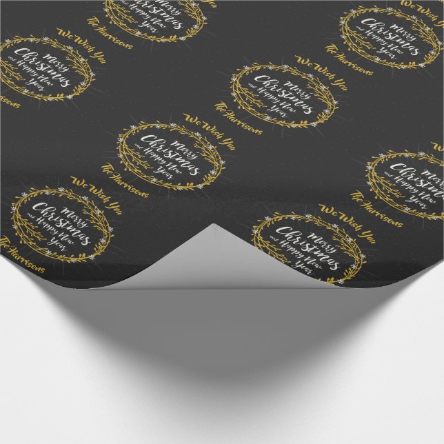 Weihnachtswünsche Sonderverpackungspapier Geschenkpapier (Ecke)