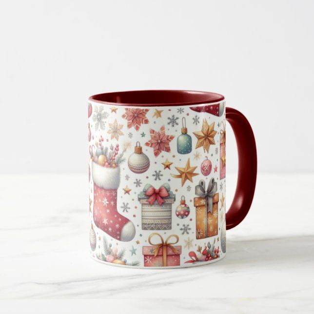 Weihnachtswünsche Tasse (VorderseiteRechts)