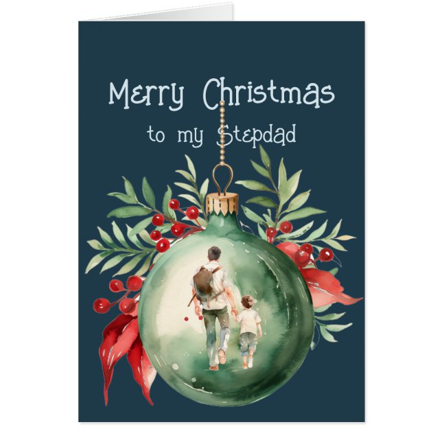 Weihnachtswünsche und Liebe für Stepdad (Vorne)