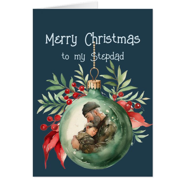 Weihnachtswünsche und Liebe für Stepdad (Vorne)