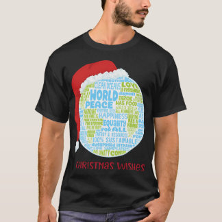 Weihnachtswünsche - Vision des Weltfriedens - Erde T-Shirt