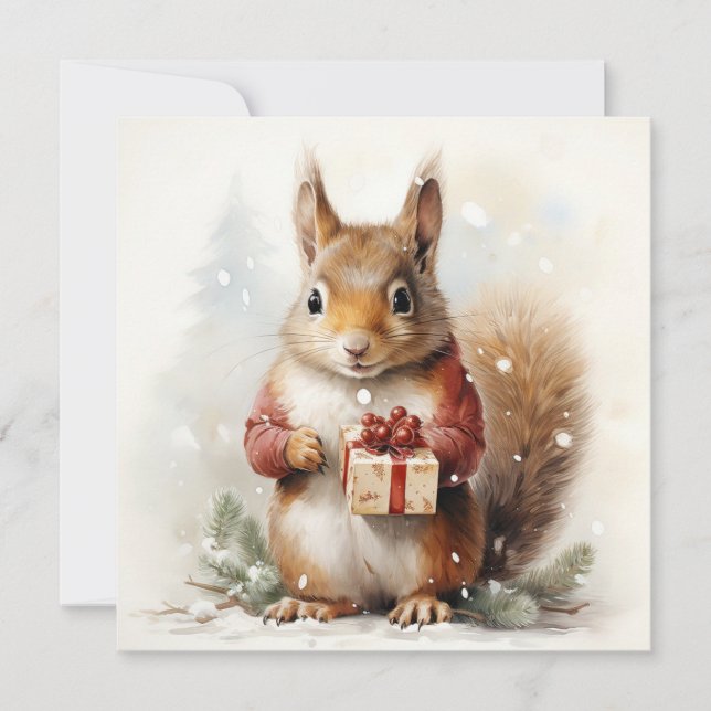 Weihnachtswürfelkarte Feiertagskarte (Vorderseite)