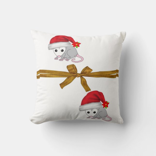 Weihnachtswürfelkissen, Possum-Kissen Kissen (Vorderseite)