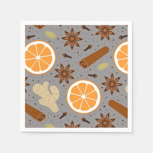 Weihnachtswürze Serviette (Vorderseite)