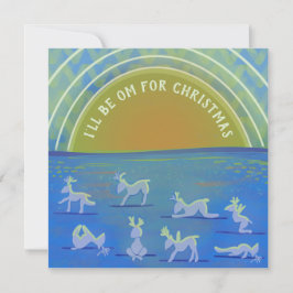 WeihnachtsYoga Rentier Feiertagskarte