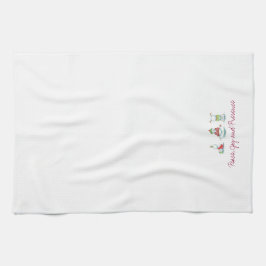 Weihnachtsyoga-Schneemann-Geschirrtuch Handtuch