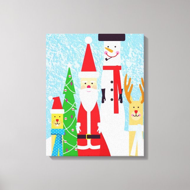 Weihnachtszahlen Leinwanddruck (Vorderseite)