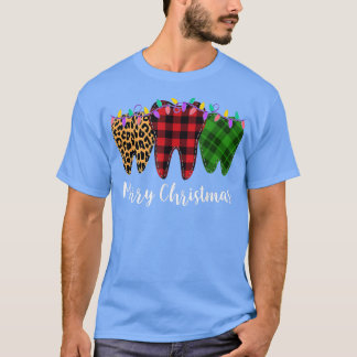 WeihnachtsZahnarzt Zahnarzt Zahnarzt Teeth Leo T-Shirt