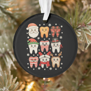Weihnachtszähne-Team Süße Zahnarzt-Crew Xma Ornament