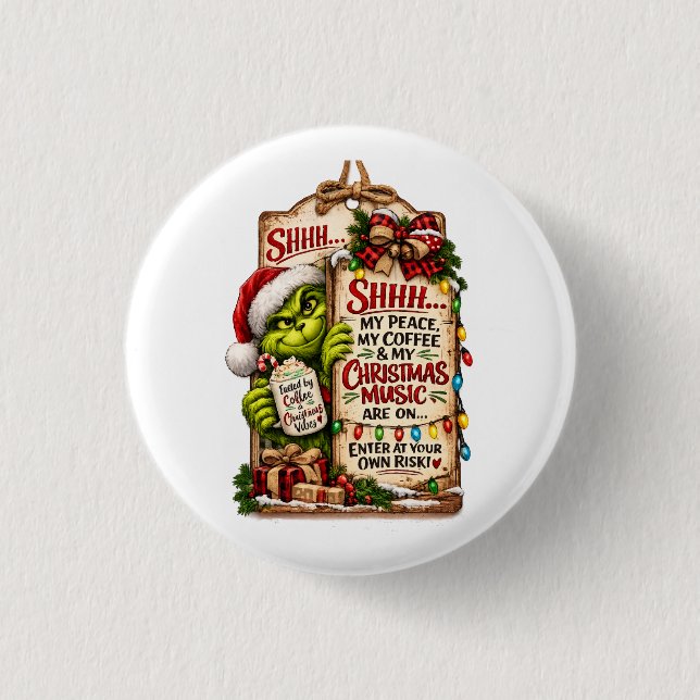 Weihnachtszauber Button (Vorderseite)
