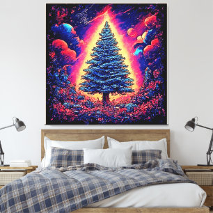 Weihnachtszauber-Kunstprint Leinwanddruck