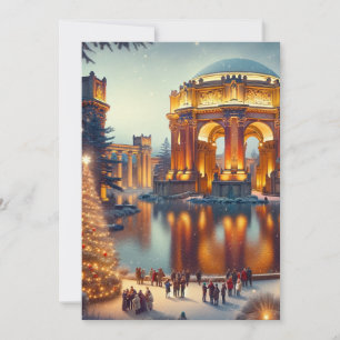 Weihnachtszauber San Francisco Feiertagskarte